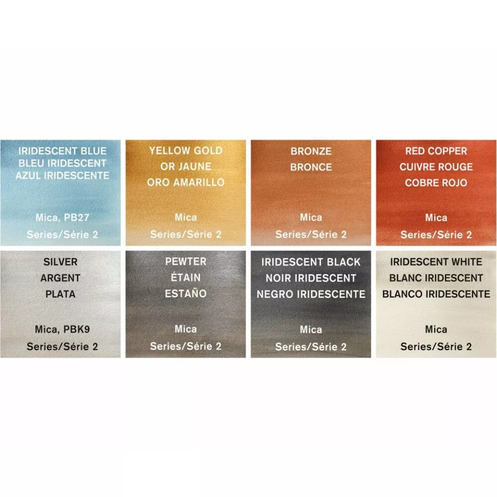 Winsor & Newton Cotman akvarellfesték készlet, 8 db - Metál színek