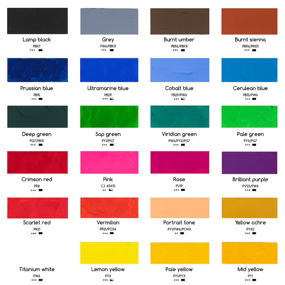 Meeden Gouache készlet - 24x12 ml