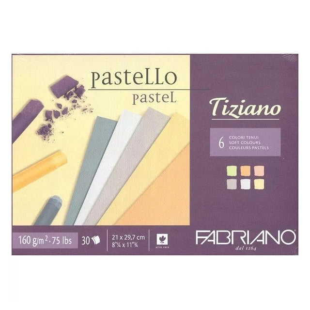 Fabriano Tiziano pasztell tömb, 160g, világos színek - több méret