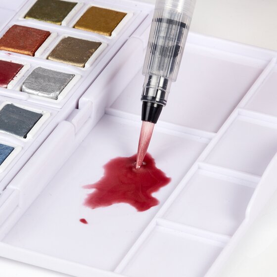 Derwent Metallic akvarellfesték készlet, 12 db