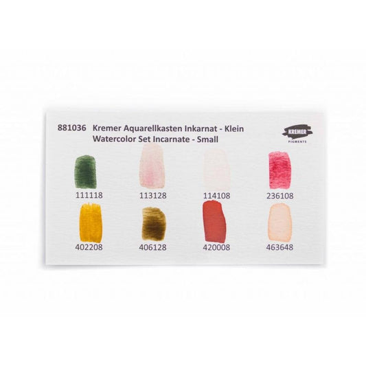 Kremer Incarnate Akvarell Paletta