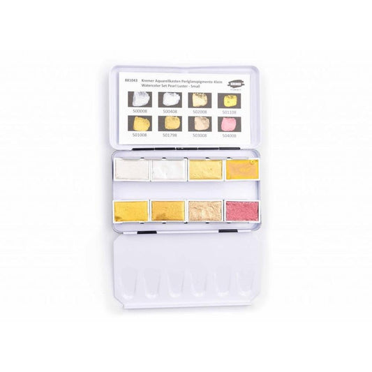 Kremer Pearl Luster Akvarell Paletta