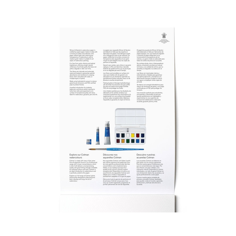 Winsor & Newton akvarell papír tömb