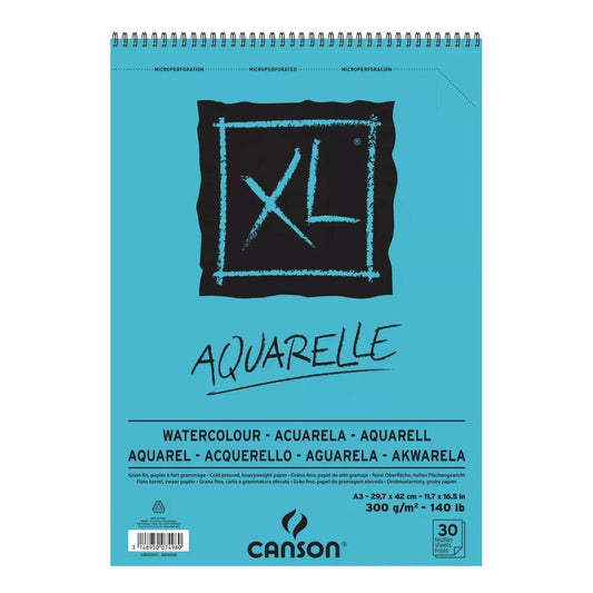 Canson XL Aquarelle spirálos akvarell papír tömb