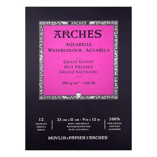 ARCHES akvarell papír tömb - melegen préselt