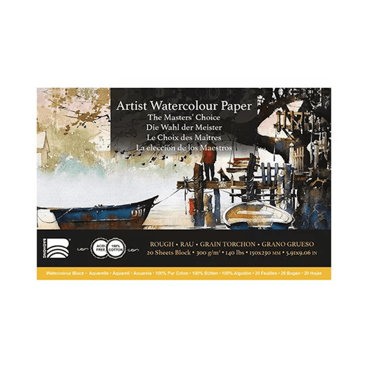 Baohong 100% pamut akvarell papír tömb - érdes