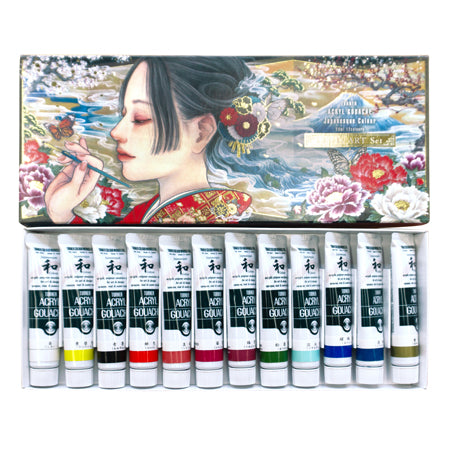 Turner Acrylic Gouache Japanesque "Kaiteki" készlet - 12x20 ml