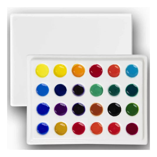 Meeden porcelán színkeverő paletta fedéllel