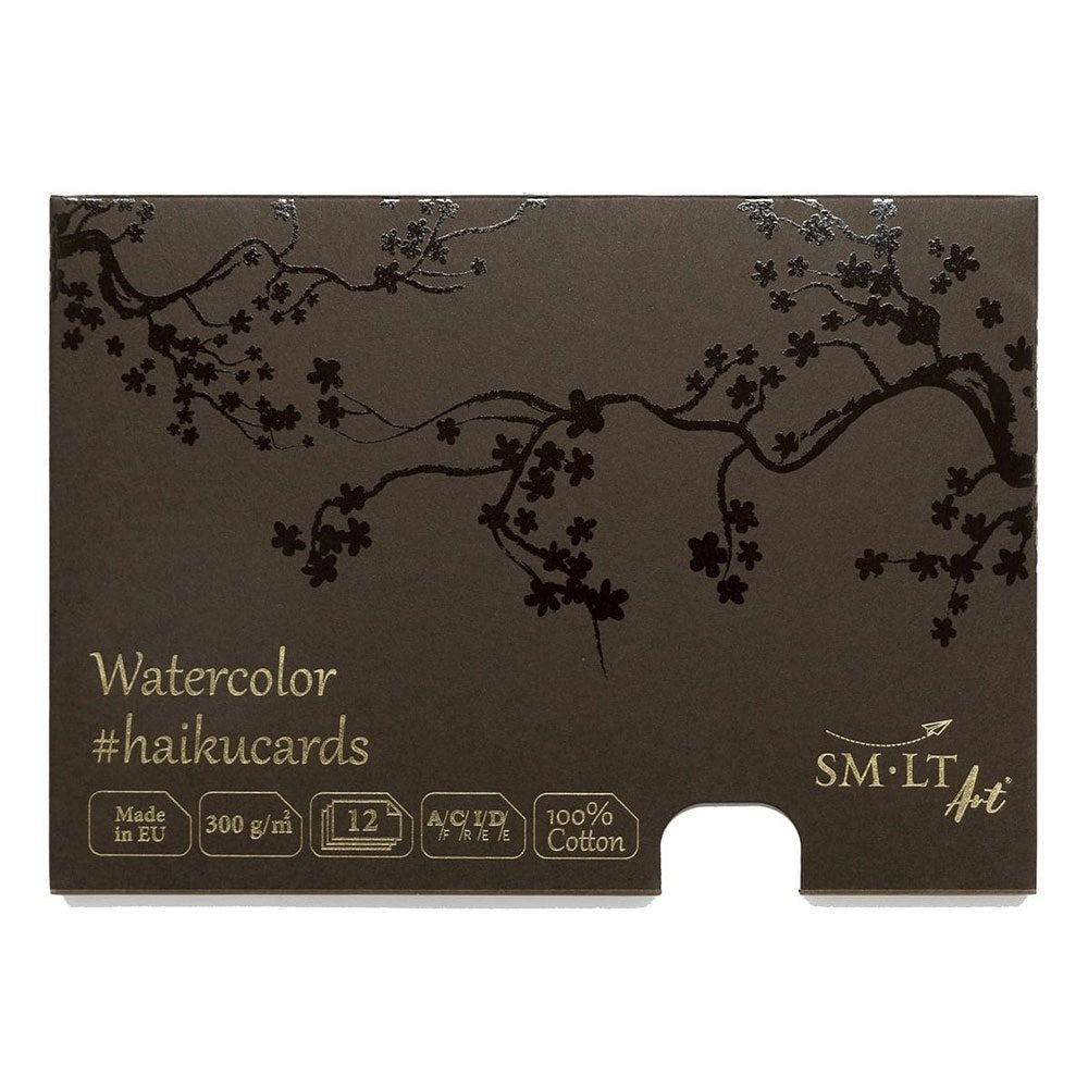 SMLT haiku kártyák - akvarell papír, 300 g, 12 lap