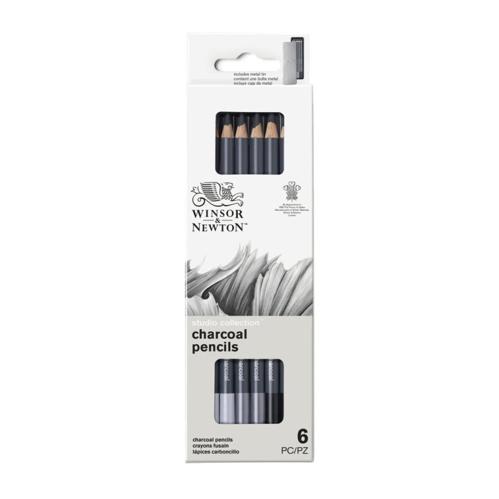 Winsor & Newton szénceruza készlet - 6 db