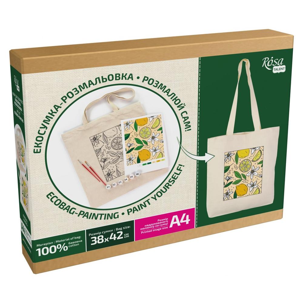ROSA Talent Vászontáska festőkészlet - citromok