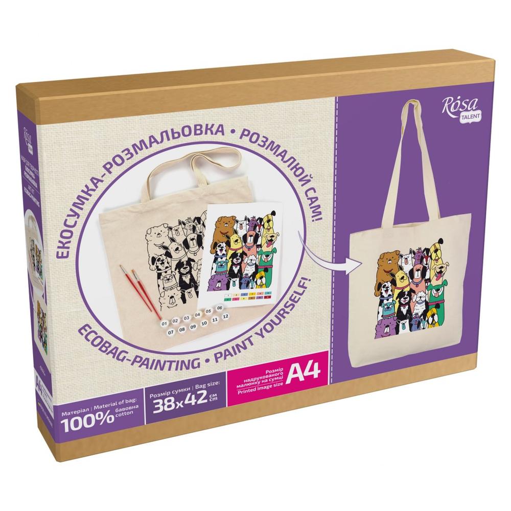 ROSA Talent Vászontáska festőkészlet - kutyák