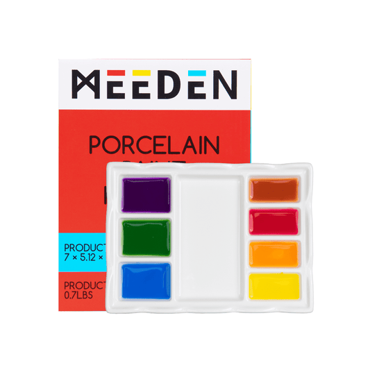 Meeden porcelán paletta, 8 rekesz, 13x18 cm