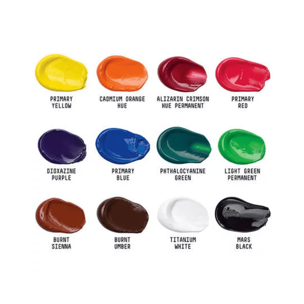 Liquitex Basics akrilfesték készlet, 12x22 ml