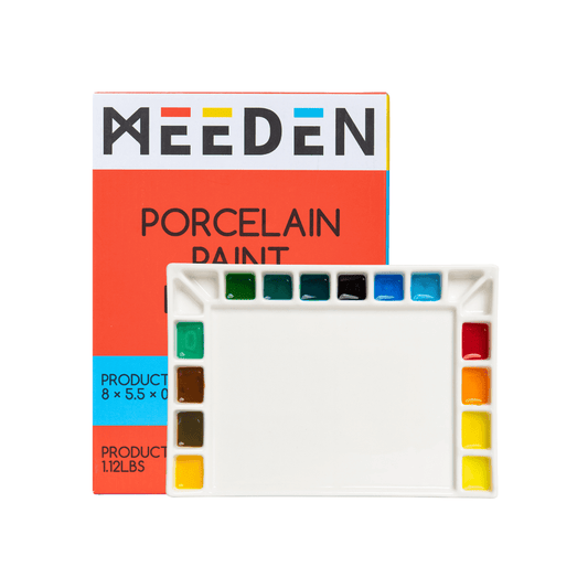 Meeden porcelán paletta, 18 rekesz, 14x20 cm
