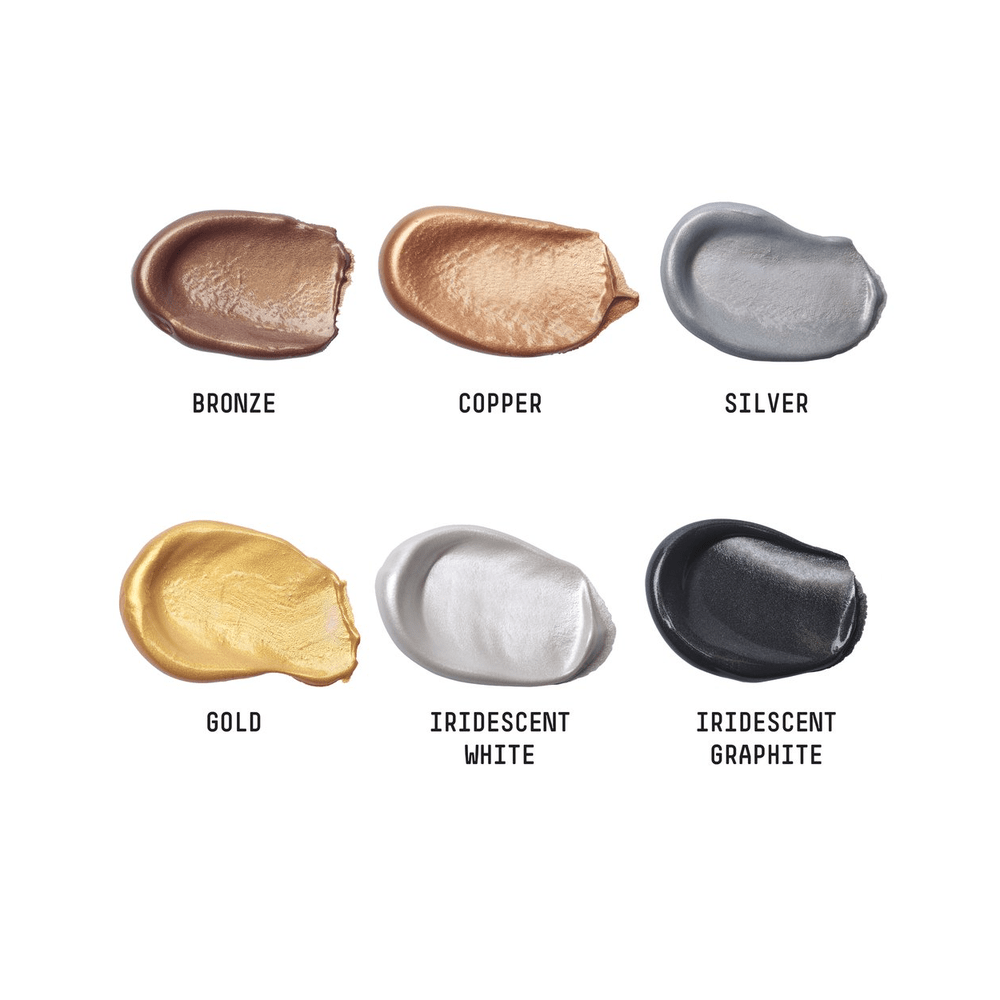 Liquitex Basics akrilfesték készlet, 6x22 ml metál és irizáló színek