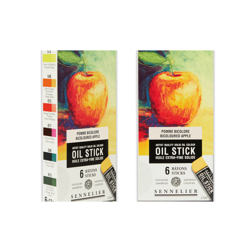 Sennelier olajfesték rúd készlet - 6x12 ml, Bicoloured Apple