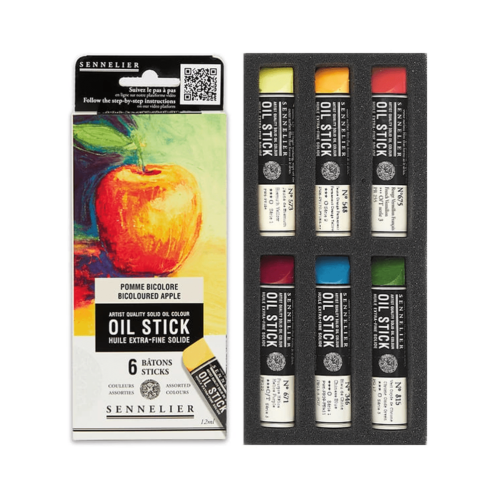 Sennelier olajfesték rúd készlet - 6x12 ml, Bicoloured Apple