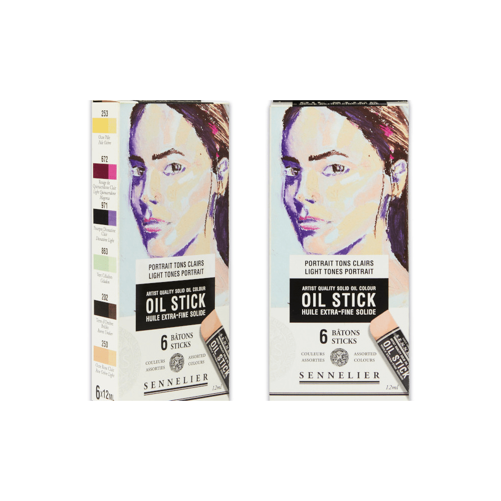 Sennelier olajfesték rúd készlet - 6x12 ml, Light Tones Portrait