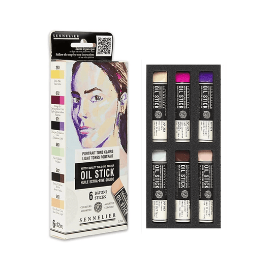 Sennelier olajfesték rúd készlet - 6x12 ml, Light Tones Portrait