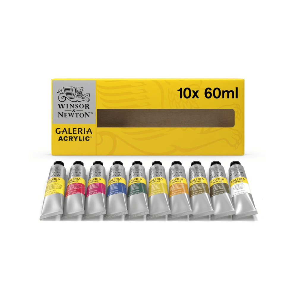 Winsor & Newton Galeria akrilfesték, 10x60ml - Sérült csomagolás