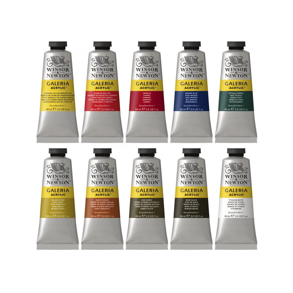 Winsor & Newton Galeria akrilfesték, 10x60ml - Sérült csomagolás