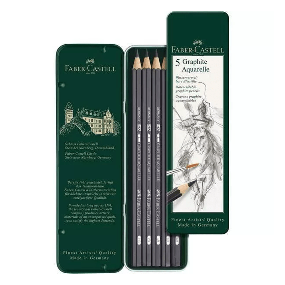 Faber-Castell akvarell grafitceruza, 5 db-os készlet