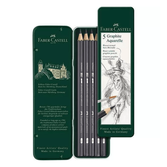 Faber-Castell akvarell grafitceruza, 5 db-os készlet