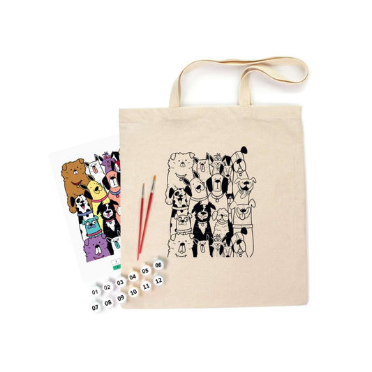 ROSA Talent Vászontáska festőkészlet - kutyák