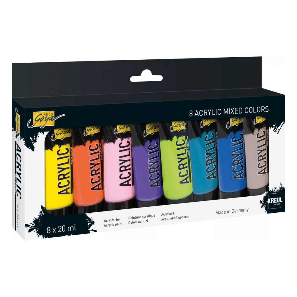 Kreul Solo Goya akrilfesték készlet - 8x20 ml