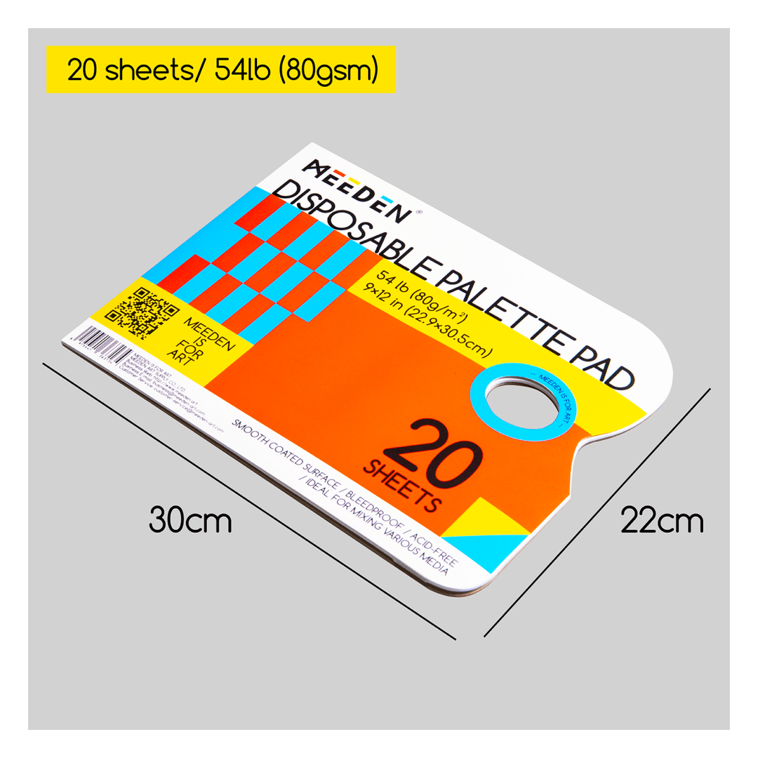 Meeden papír paletta, 23x30cm, 20 db