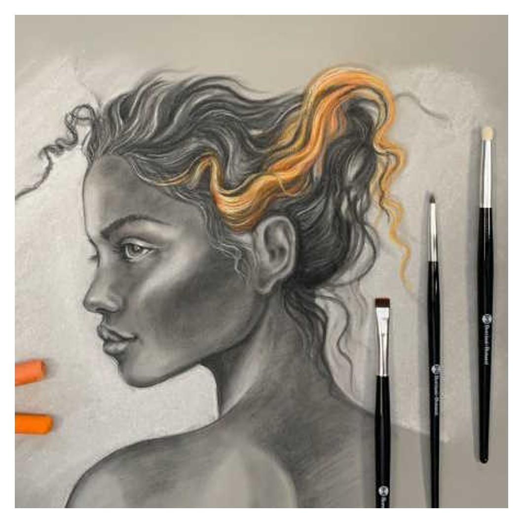 Borciani & Bonazzi Pasztell ecsetkészlet - részletekhez