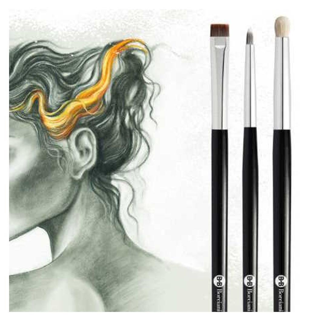 Borciani & Bonazzi Pasztell ecsetkészlet - részletekhez