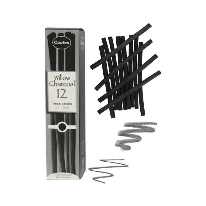 Coates természetes ágszén, 12 db, 7-9 mm