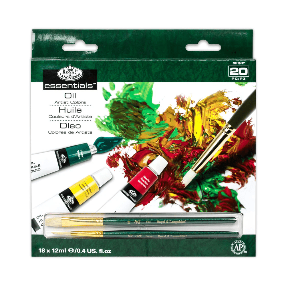 Royal & Langnickel olaj festőkészlet, 18x12 ml, 2 db ecsettel