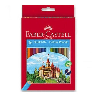 Faber-Castell színes ceruza készlet, papírdobozos - 36 db-os