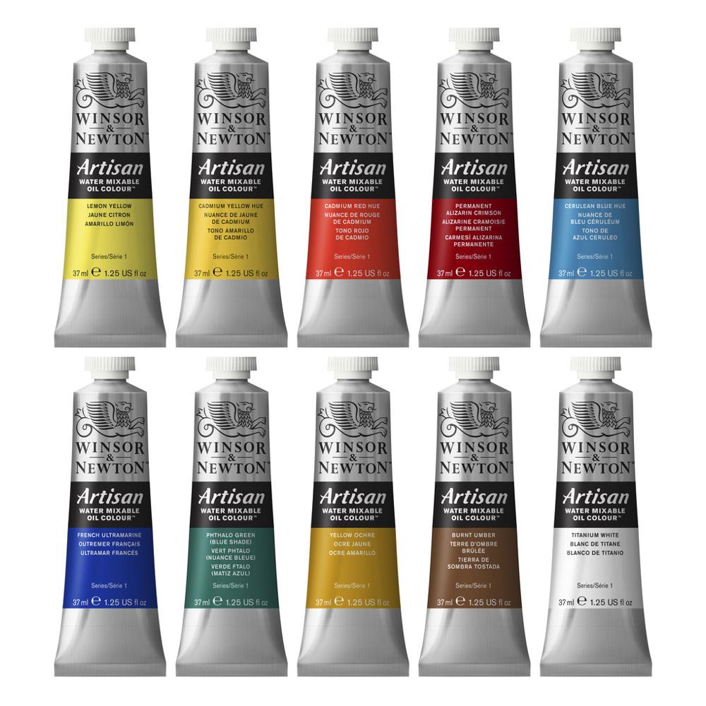 Winsor & Newton Artisan vízzel hígítható olajfesték készlet - 10x37 ml