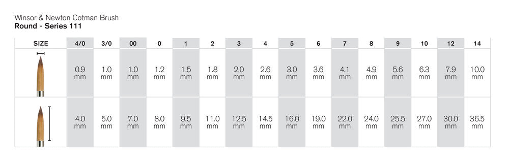 Winsor & Newton Cotman 111 ecset
