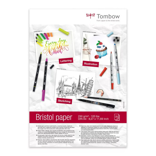 Tombow Bristol rajztömb, 250g/m2, több méretben