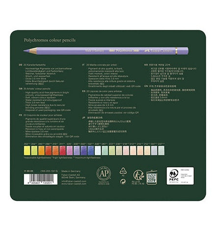 Faber-Castell Polychromos művész színesceruza készlet - 20 db