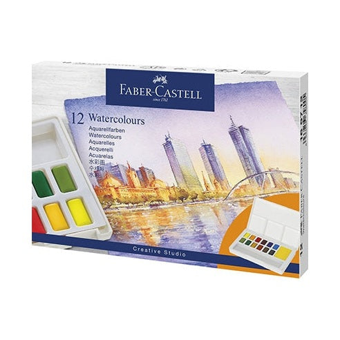 Faber-Castell akvarellfesték készlet, 12 db