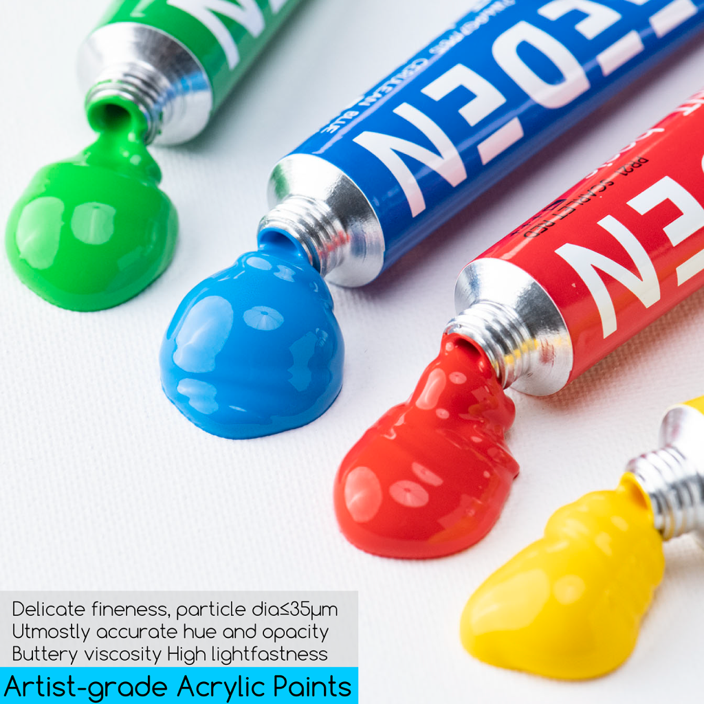 Meeden akrilfesték készlet, alapszínek - 12x22 ml