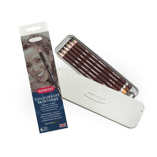 Derwent Coloursoft bőr tónusok színes ceruza készlet, 6db