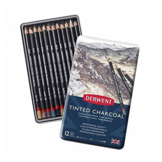 Derwent színezett szénceruza készlet, 12 db-os