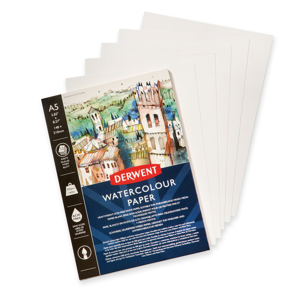 Derwent akvarelltömb, 300g-os, többféle méretben