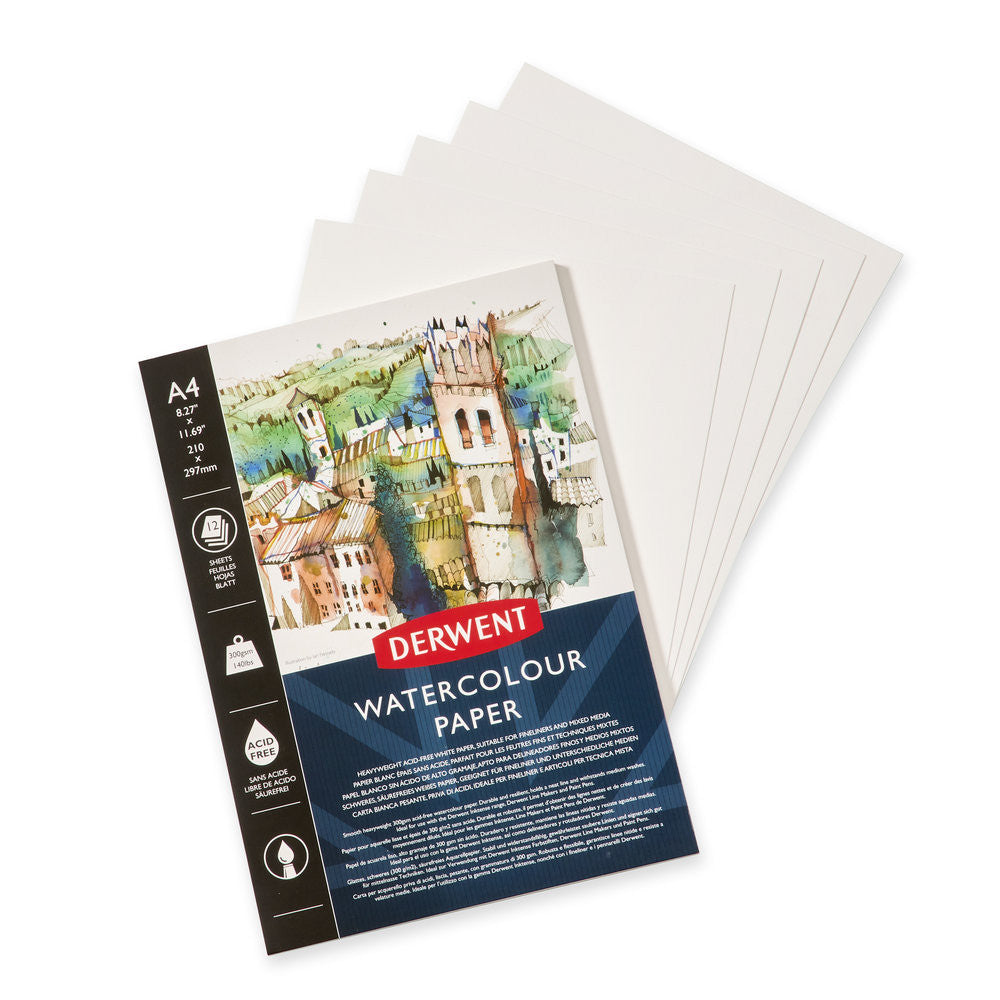 Derwent akvarelltömb, 300g-os, többféle méretben