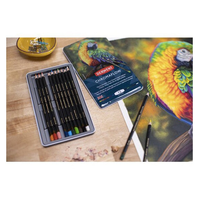 Derwent Chromaflow színes ceruza - 12 darabos készlet