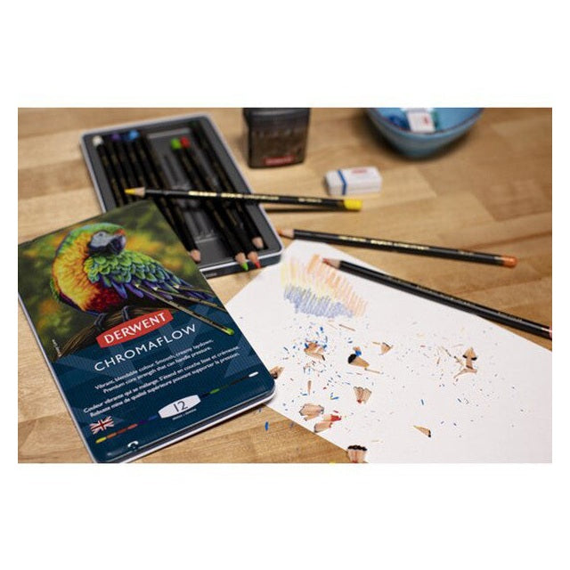 Derwent Chromaflow színes ceruza - 12 darabos készlet