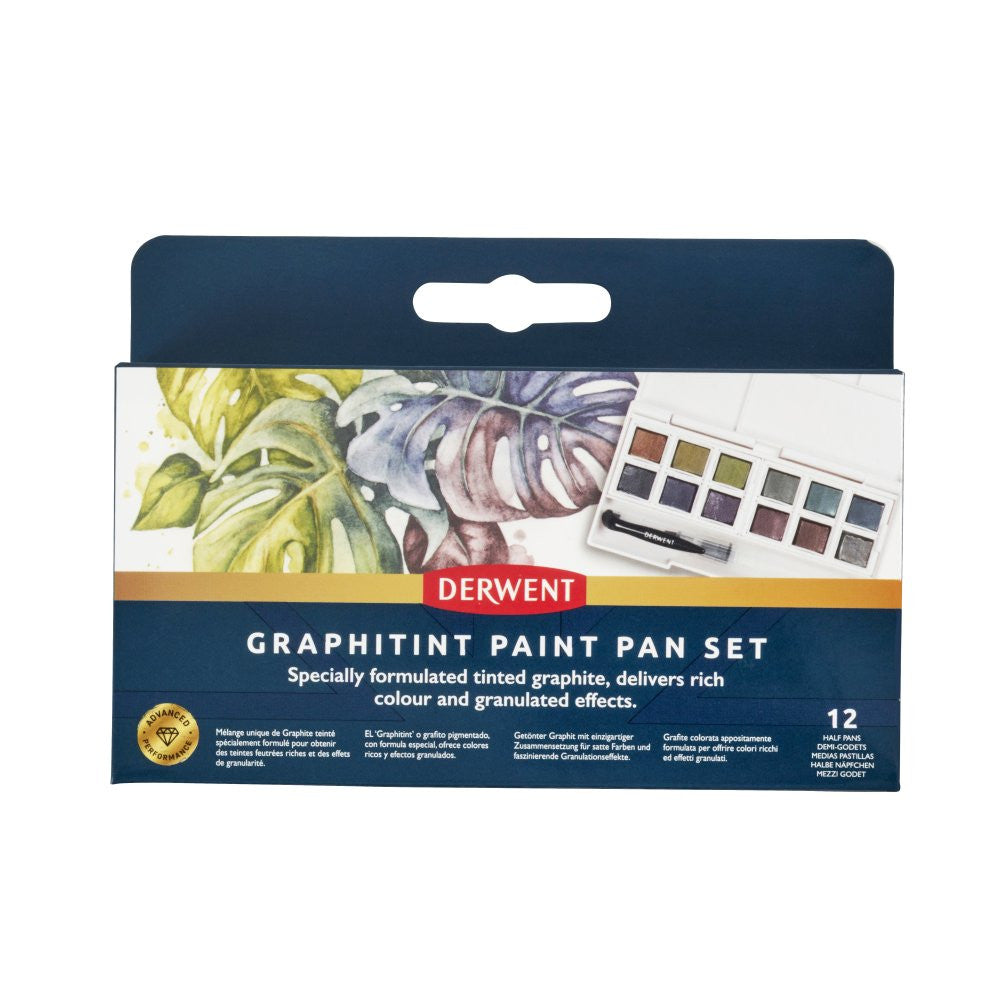 Derwent Graphitint akvarellfesték készlet, 12 db