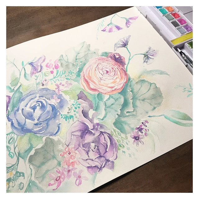 Derwent Pasztell akvarellfesték készlet, 12 db